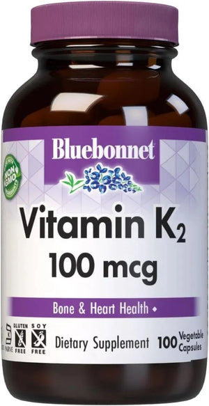 BLUEBONNET NUTRITION - BlueBonnet Vitamin K2 100 Capsulas - The Red Vitamin MX - Suplementos Alimenticios - {{ shop.shopifyCountryName }}