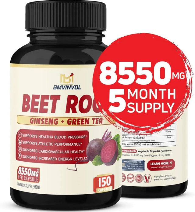 BMVINVOL - BMVINVOL Beet Root Extract Capsules 8550Mg. 150 Capsulas - The Red Vitamin MX - Suplementos Alimenticios - {{ shop.shopifyCountryName }}