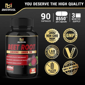 BMVINVOL - BMVINVOL Beet Root Extract Capsules 8550Mg. 90 Capsulas - The Red Vitamin MX - Suplementos Alimenticios - {{ shop.shopifyCountryName }}