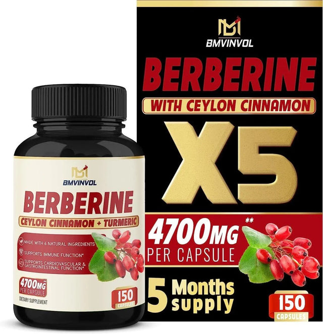 BMVINVOL - BMVINVOL Berberine Supplement 4700Mg. 150 Capsulas - The Red Vitamin MX - Suplementos Alimenticios - {{ shop.shopifyCountryName }}