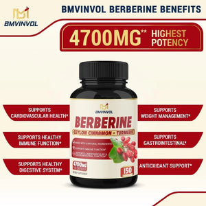 BMVINVOL - BMVINVOL Berberine Supplement 4700Mg. 150 Capsulas - The Red Vitamin MX - Suplementos Alimenticios - {{ shop.shopifyCountryName }}