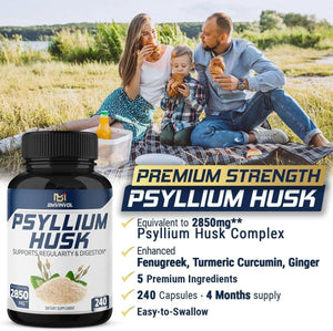 BMVINVOL - BMVINVOL Premium Psyllium Husk 2850Mg. 240 Capsulas - The Red Vitamin MX - Suplementos Alimenticios - {{ shop.shopifyCountryName }}