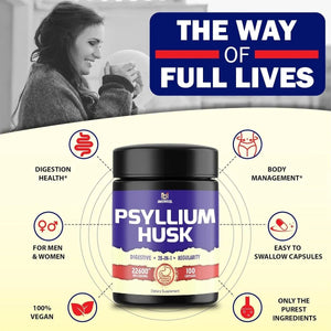 BMVINVOL - BMVINVOL Psyllium Husk 22600Mg. 100 Capsulas - The Red Vitamin MX - Suplementos Alimenticios - {{ shop.shopifyCountryName }}