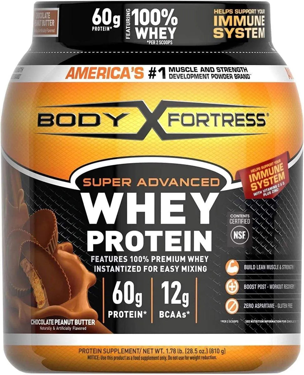 BODY FORTRESS - Body Fortress Super Advanced Whey Protein Powder 1.78Lb. - The Red Vitamin MX - Suplementos Alimenticios - {{ shop.shopifyCountryName }}