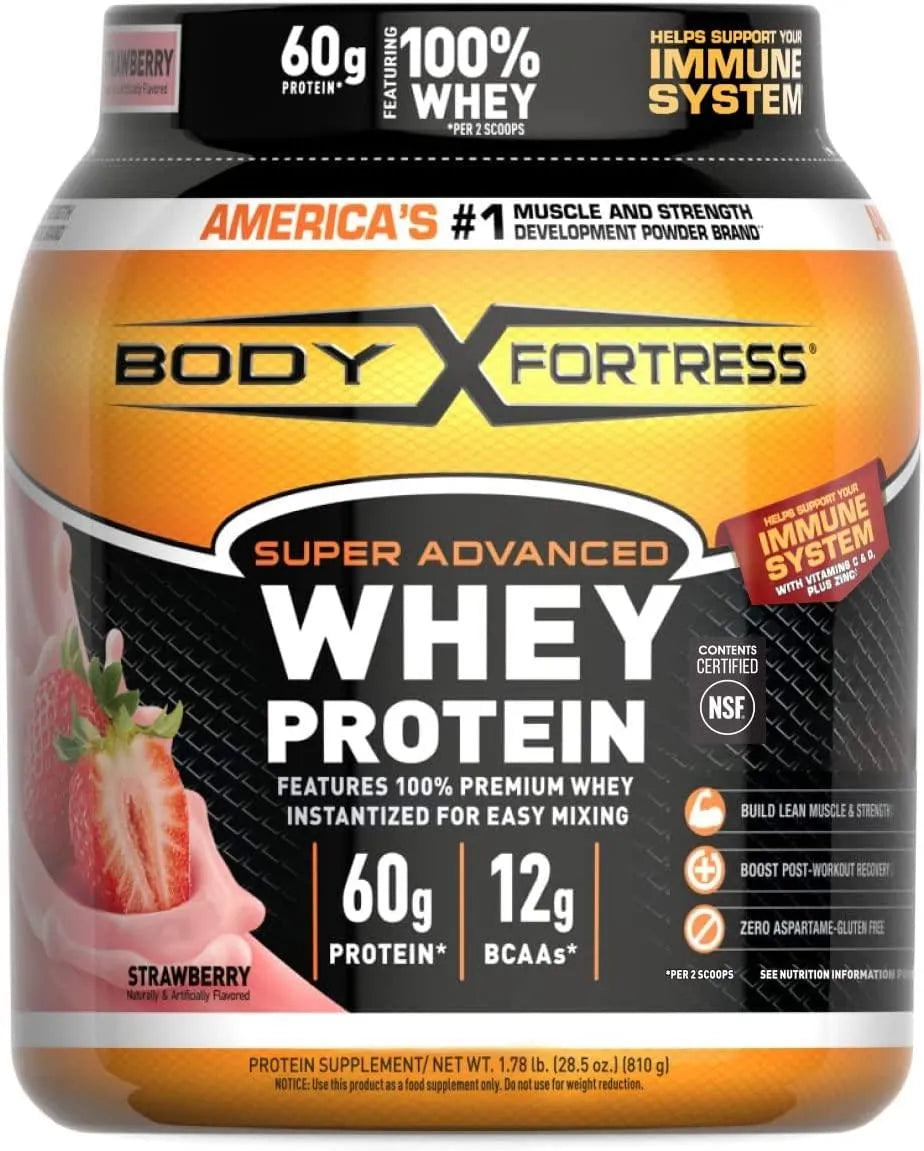 BODY FORTRESS - Body Fortress Super Advanced Whey Protein Powder 1.78Lb. - The Red Vitamin MX - Suplementos Alimenticios - {{ shop.shopifyCountryName }}