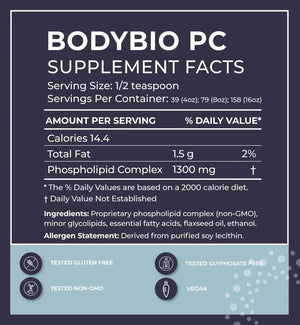 BODYBIO - BodyBio Brain Supplement Phospholipid Complex 118Ml. - The Red Vitamin MX - Suplementos Alimenticios - {{ shop.shopifyCountryName }}