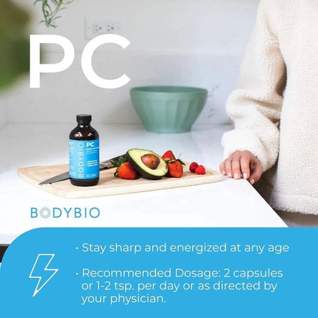 BODYBIO - BodyBio Phosphatidylcholine 60 Capsulas Blandas - The Red Vitamin MX - Suplementos Alimenticios - {{ shop.shopifyCountryName }}