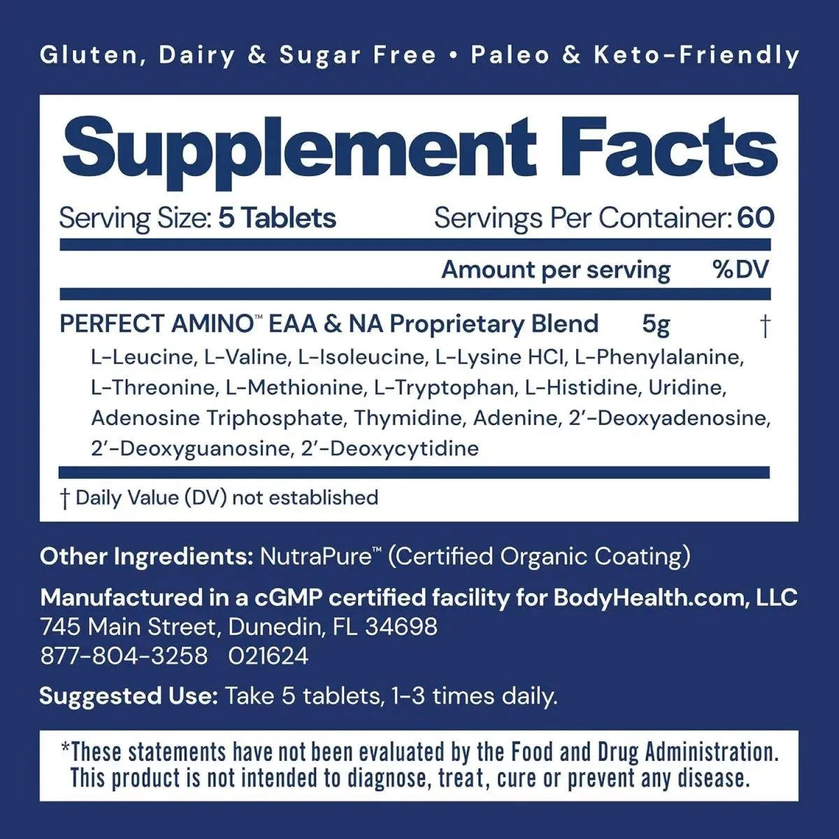 BODYHEALTH - BodyHealth PerfectAmino 300 Tabletas - The Red Vitamin MX - Suplementos Alimenticios - {{ shop.shopifyCountryName }}