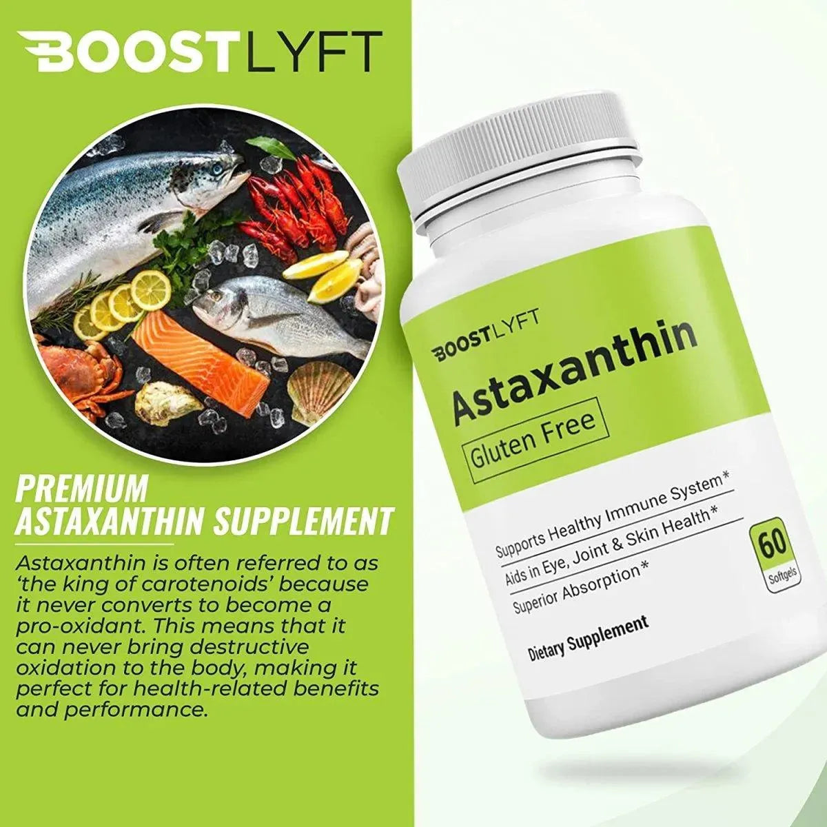 BOOST LYFT - Boost Lyft Natural Astaxanthin 10Mg. 60 Capsulas Blandas - The Red Vitamin MX - Suplementos Alimenticios - {{ shop.shopifyCountryName }}