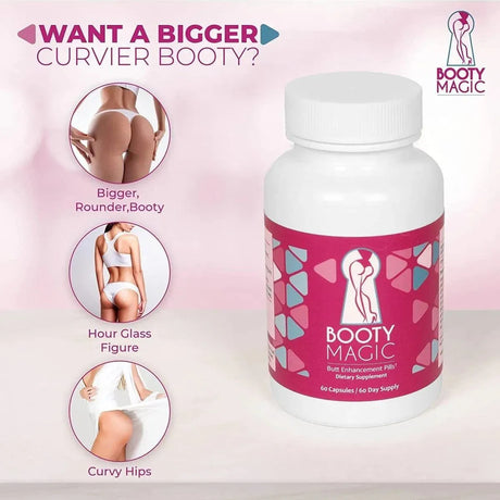 BOOTY MAGIC - Booty Magic Ultra Butt Enhancement 60 Capsulas Suministro Para 2 Meses - The Red Vitamin MX - Suplementos Alimenticios - {{ shop.shopifyCountryName }}