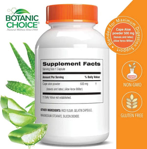 BOTANIC CHOICE - Botanic Choice Premium Natural Aloe Vera 500Mg. 180 Capsulas - The Red Vitamin MX - Suplementos Alimenticios - {{ shop.shopifyCountryName }}