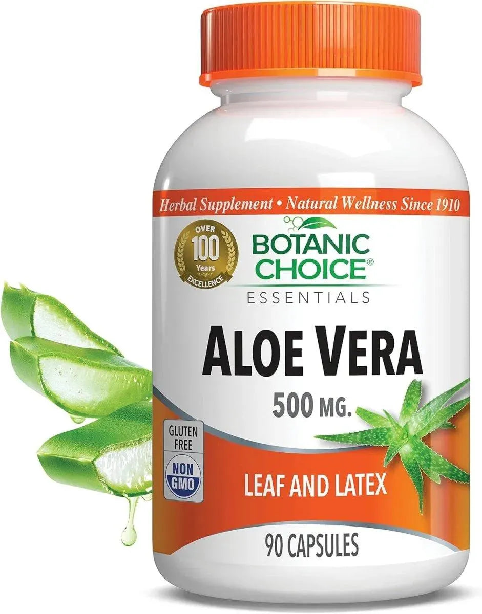 BOTANIC CHOICE - Botanic Choice Premium Natural Aloe Vera 500Mg. 90 Capsulas - The Red Vitamin MX - Suplementos Alimenticios - {{ shop.shopifyCountryName }}