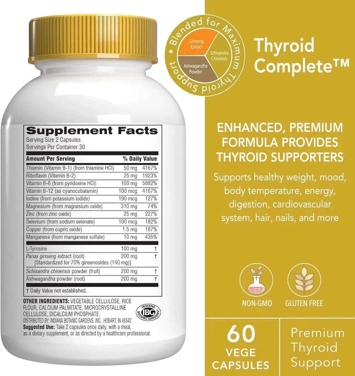 BOTANIC CHOICE - Botanic Choice Thyroid Complete 60 Capsulas - The Red Vitamin MX - Suplementos Alimenticios - {{ shop.shopifyCountryName }}