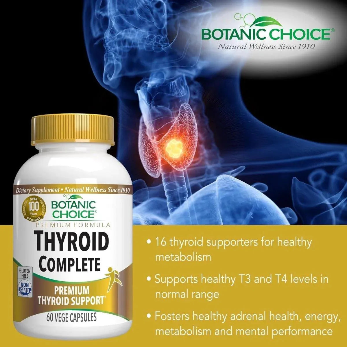 BOTANIC CHOICE - Botanic Choice Thyroid Complete 60 Capsulas - The Red Vitamin MX - Suplementos Alimenticios - {{ shop.shopifyCountryName }}