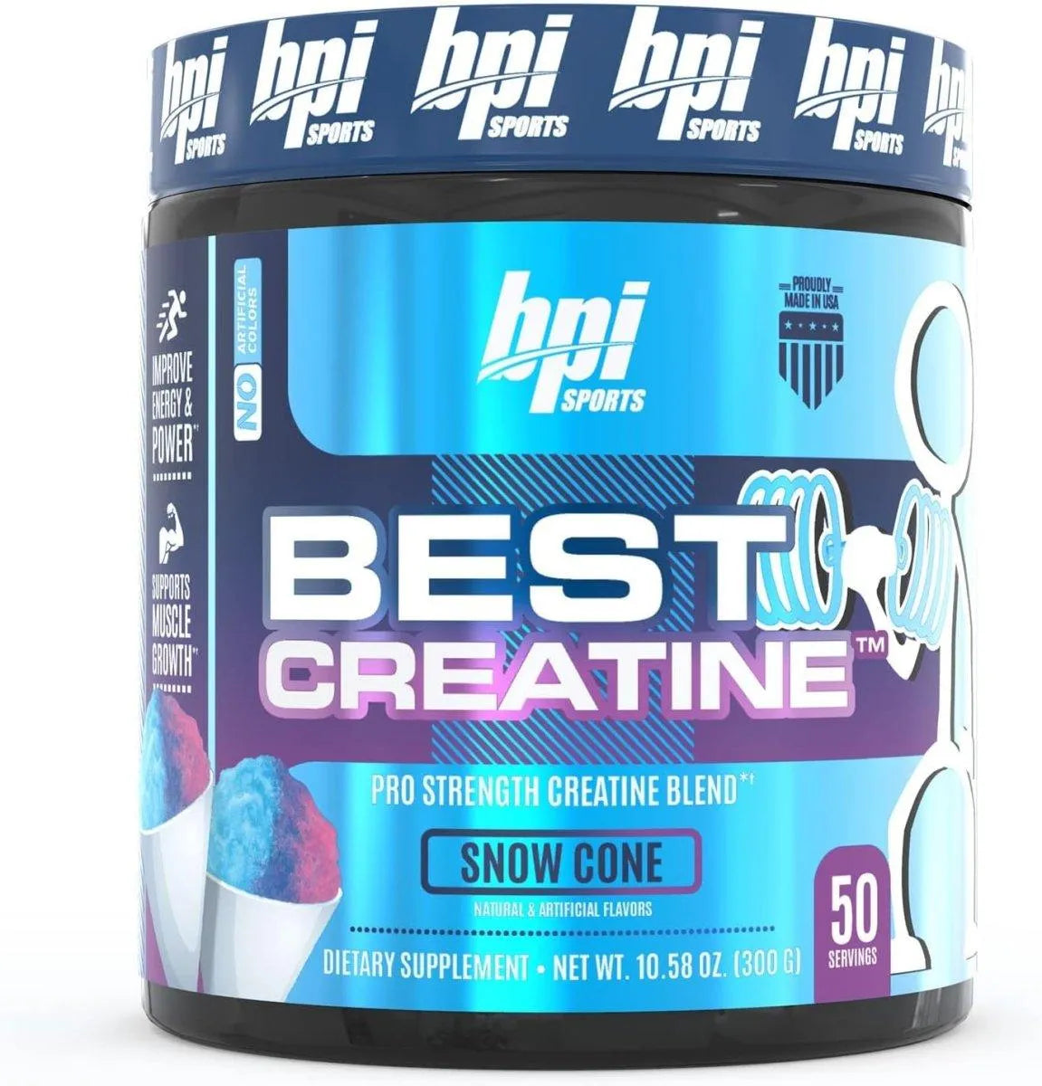 BPI SPORTS - BPI Sports Best Creatine 50 Servicios 300Gr. Snow Cone - The Red Vitamin MX - Suplementos Alimenticios - {{ shop.shopifyCountryName }}