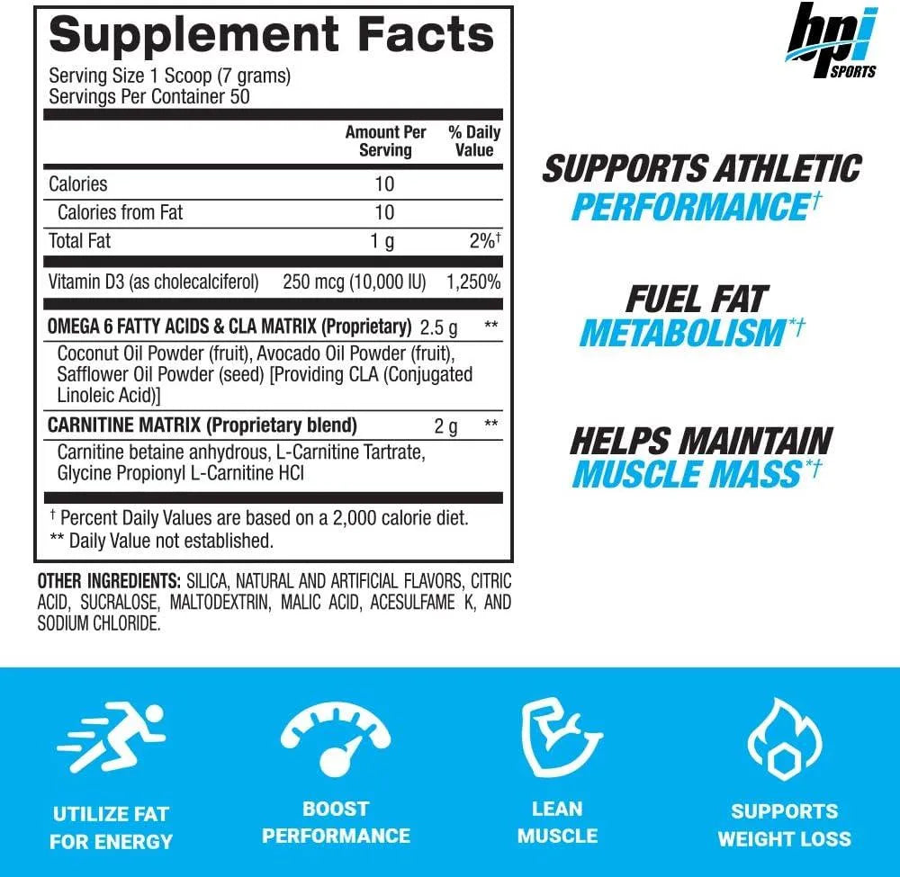 BPI SPORTS - BPI Sports CLA + Carnitine 350Gr. - The Red Vitamin MX - Suplementos Alimenticios - {{ shop.shopifyCountryName }}