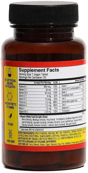 BRAGG - Bragg Daily Multivitamin 30 Tabletas - The Red Vitamin MX - Suplementos Alimenticios - {{ shop.shopifyCountryName }}