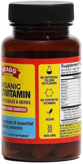 BRAGG - Bragg Daily Multivitamin 30 Tabletas - The Red Vitamin MX - Suplementos Alimenticios - {{ shop.shopifyCountryName }}