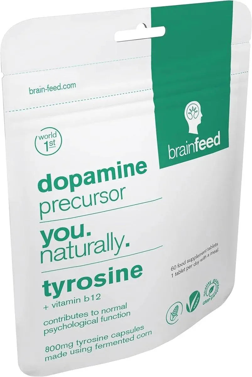 BRAIN FEED - brain feed Natural Tyrosine 800Mg. 60 Capsulas - The Red Vitamin MX - Suplementos Alimenticios - {{ shop.shopifyCountryName }}