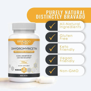 BRAVADO LABS - Bravado Labs Premium Dihydromyricetin DHM 700Mg. 30 Capsulas - The Red Vitamin MX - Suplementos Alimenticios - {{ shop.shopifyCountryName }}