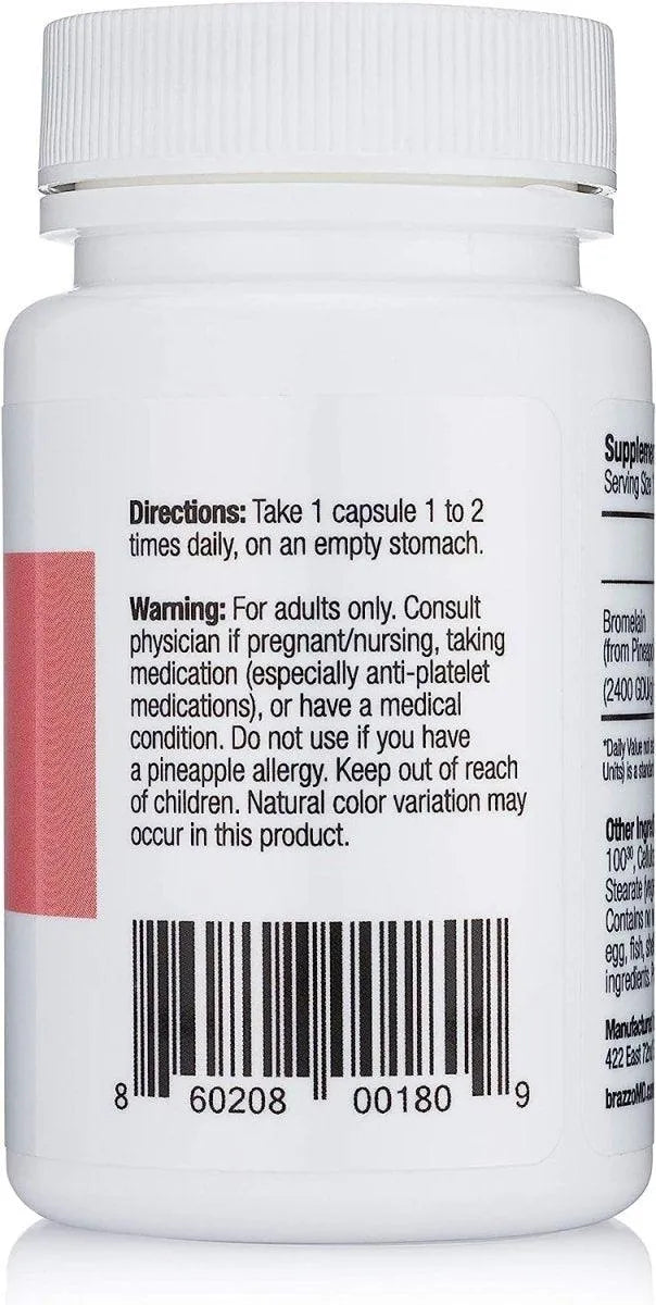 BRAZZOMD - brazzoMD Bromelain with Arnica 60 Tabletas - The Red Vitamin MX - Suplementos Alimenticios - {{ shop.shopifyCountryName }}