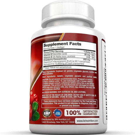 BRI NUTRITION - BRI Nutrition Cranberry 90 Capsulas Blandas - The Red Vitamin MX - Suplementos Alimenticios - {{ shop.shopifyCountryName }}