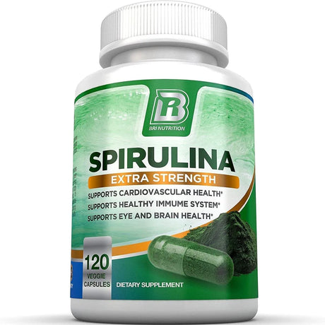 BRI NUTRITION - BRI Spirulina 2000Mg. 120 Capsulas - The Red Vitamin MX - Suplementos Alimenticios - {{ shop.shopifyCountryName }}