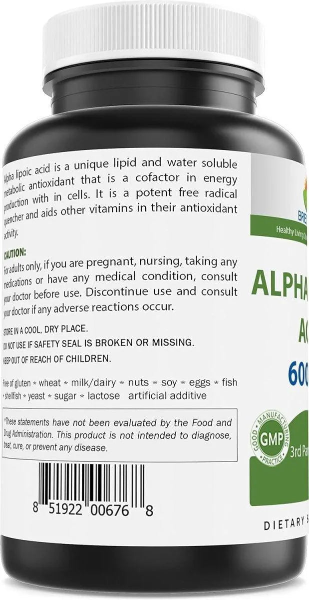 BRIEOFOOD - Brieofood Alpha Lipoic Acid 600Mg. 240 Capsulas - The Red Vitamin MX - Suplementos Alimenticios - {{ shop.shopifyCountryName }}