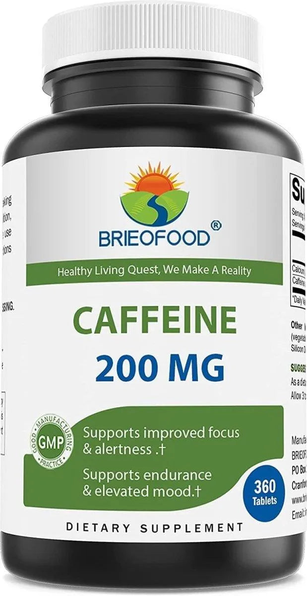 BRIEOFOOD - Brieofood Caffeine Pills 200Mg. 360 Tabletas - The Red Vitamin MX - Suplementos Alimenticios - {{ shop.shopifyCountryName }}