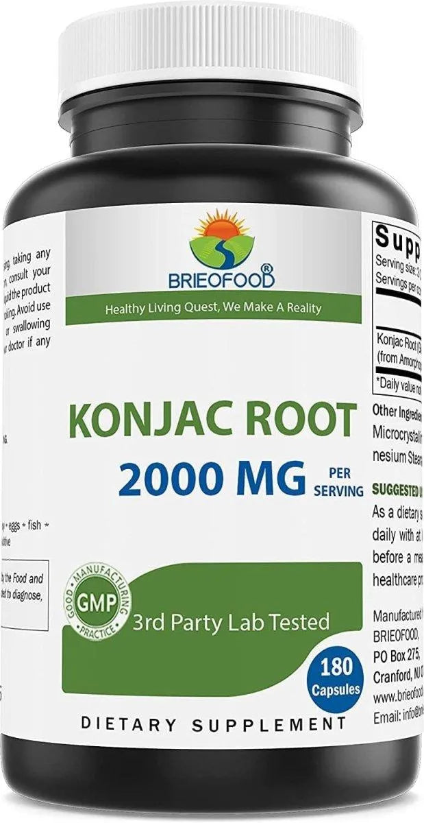 BRIEOFOOD - Brieofood Konjac Root Glucomannan 2000Mg. 180 Capsulas - The Red Vitamin MX - Suplementos Alimenticios - {{ shop.shopifyCountryName }}