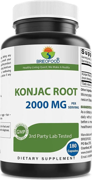 BRIEOFOOD - Brieofood Konjac Root Glucomannan 2000Mg. 180 Capsulas - The Red Vitamin MX - Suplementos Alimenticios - {{ shop.shopifyCountryName }}