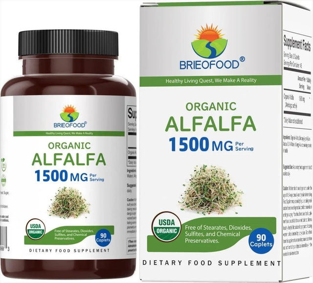 BRIEOFOOD - Brieofood Organic Alfalfa 1500Mg. 90 Tabletas - The Red Vitamin MX - Suplementos Alimenticios - {{ shop.shopifyCountryName }}