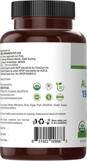 BRIEOFOOD - Brieofood Organic Alfalfa 1500Mg. 90 Tabletas - The Red Vitamin MX - Suplementos Alimenticios - {{ shop.shopifyCountryName }}