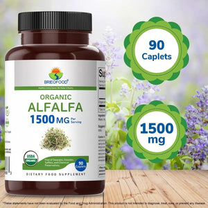 BRIEOFOOD - Brieofood Organic Alfalfa 1500Mg. 90 Tabletas - The Red Vitamin MX - Suplementos Alimenticios - {{ shop.shopifyCountryName }}