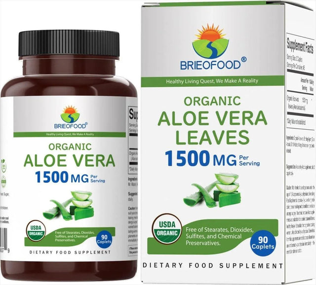 BRIEOFOOD - Brieofood Organic Aloe Vera 1500Mg. 90 Tabletas - The Red Vitamin MX - Suplementos Alimenticios - {{ shop.shopifyCountryName }}