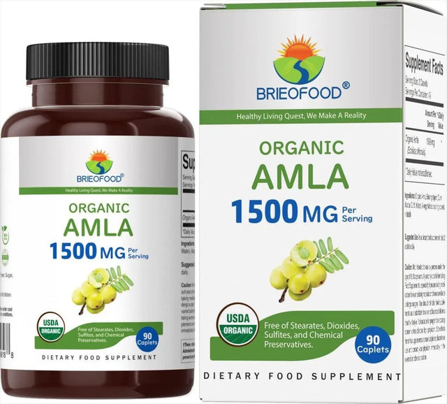 BRIEOFOOD - Brieofood Organic Amla 1500Mg. 90 Tabletas - The Red Vitamin MX - Suplementos Alimenticios - {{ shop.shopifyCountryName }}