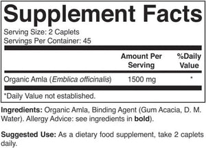 BRIEOFOOD - Brieofood Organic Amla 1500Mg. 90 Tabletas - The Red Vitamin MX - Suplementos Alimenticios - {{ shop.shopifyCountryName }}