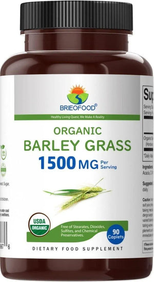 BRIEOFOOD - Brieofood Organic Barley Grass 1500Mg. 90 Tabletas - The Red Vitamin MX - Suplementos Alimenticios - {{ shop.shopifyCountryName }}