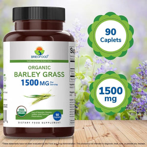 BRIEOFOOD - Brieofood Organic Barley Grass 1500Mg. 90 Tabletas - The Red Vitamin MX - Suplementos Alimenticios - {{ shop.shopifyCountryName }}