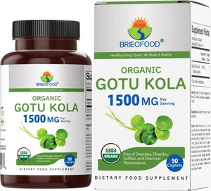 BRIEOFOOD - Brieofood Organic Gotu Kola 1500Mg. 90 Tabletas - The Red Vitamin MX - Suplementos Alimenticios - {{ shop.shopifyCountryName }}