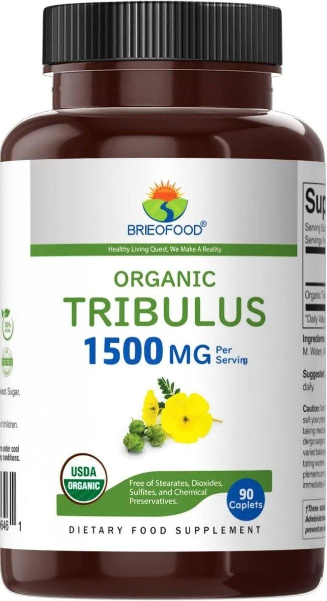 BRIEOFOOD - Brieofood Organic Tribulus 1500Mg. 90 Tabletas - The Red Vitamin MX - Suplementos Alimenticios - {{ shop.shopifyCountryName }}