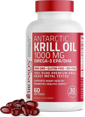 BRONSON - Bronson Antarctic Krill Oil 1000Mg. - The Red Vitamin MX - Suplementos Alimenticios - {{ shop.shopifyCountryName }}