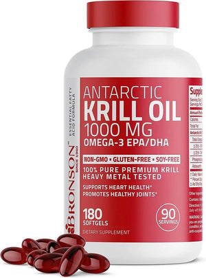 BRONSON - Bronson Antarctic Krill Oil 1000Mg. - The Red Vitamin MX - Suplementos Alimenticios - {{ shop.shopifyCountryName }}