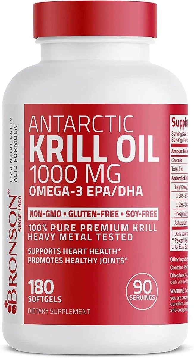 BRONSON - Bronson Antarctic Krill Oil 1000Mg. - The Red Vitamin MX - Suplementos Alimenticios - {{ shop.shopifyCountryName }}