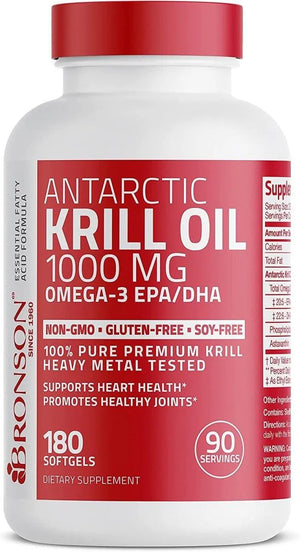 BRONSON - Bronson Antarctic Krill Oil 1000Mg. - The Red Vitamin MX - Suplementos Alimenticios - {{ shop.shopifyCountryName }}