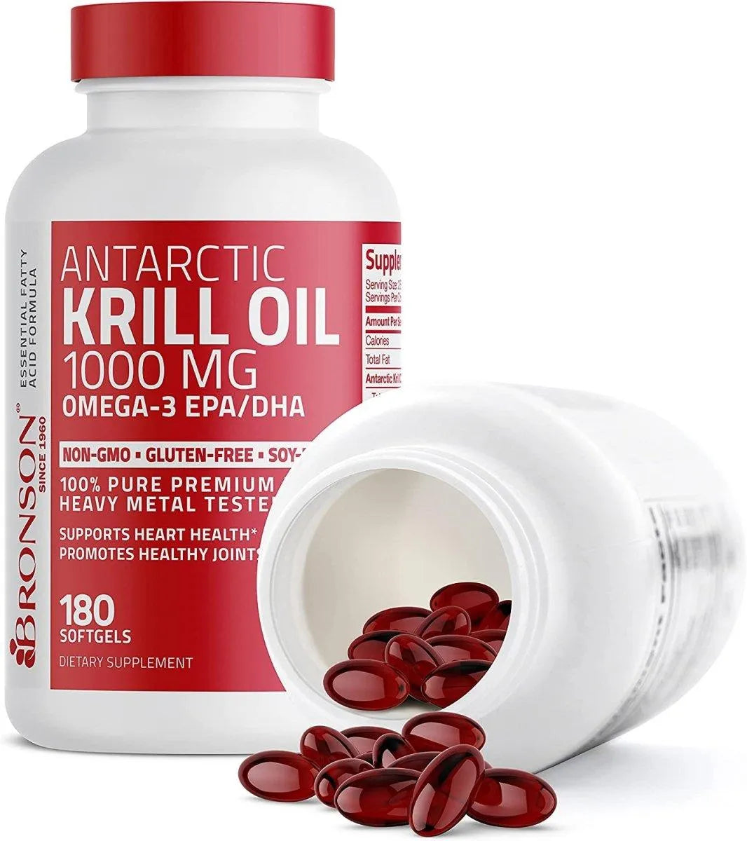 BRONSON - Bronson Antarctic Krill Oil 1000Mg. - The Red Vitamin MX - Suplementos Alimenticios - {{ shop.shopifyCountryName }}