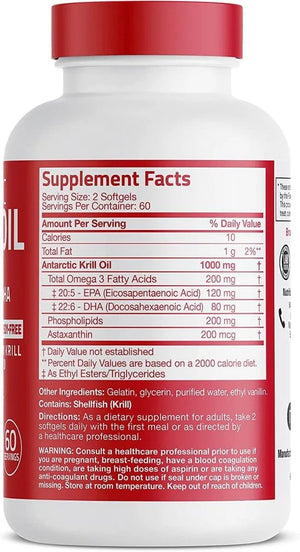 BRONSON - Bronson Antarctic Krill Oil 1000Mg. - The Red Vitamin MX - Suplementos Alimenticios - {{ shop.shopifyCountryName }}