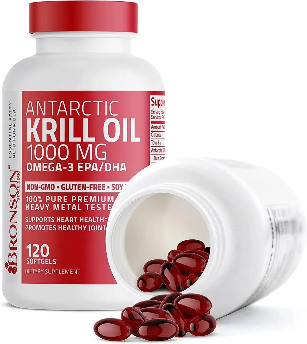 BRONSON - Bronson Antarctic Krill Oil 1000Mg. - The Red Vitamin MX - Suplementos Alimenticios - {{ shop.shopifyCountryName }}