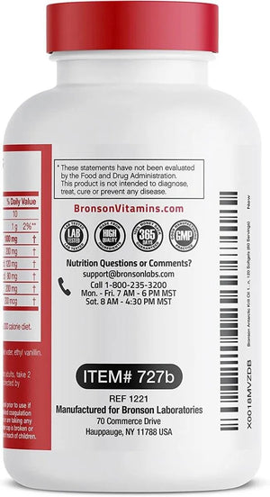 BRONSON - Bronson Antarctic Krill Oil 1000Mg. - The Red Vitamin MX - Suplementos Alimenticios - {{ shop.shopifyCountryName }}