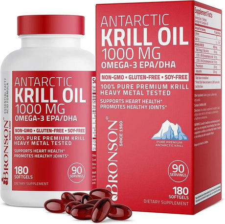 BRONSON - Bronson Antarctic Krill Oil 1000Mg. - The Red Vitamin MX - Suplementos Alimenticios - {{ shop.shopifyCountryName }}